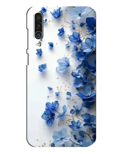 Чехол для Meizu 16xs с картинкой «Голубой цветочный каскад»
