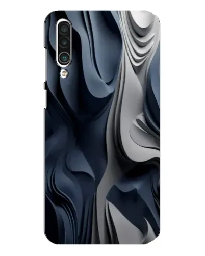 Чехол для Meizu 16xs с картинкой «Объемные синие складки»