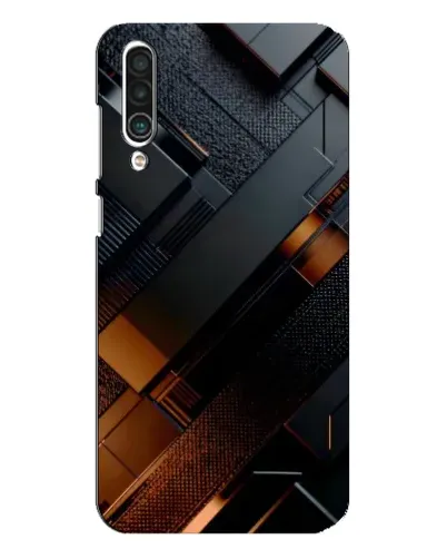 Чехол для Meizu 16xs с картинкой «Черные геометрические блоки»