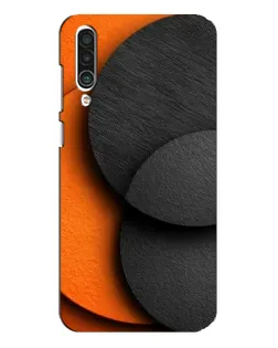 Чехол для Meizu 16xs с картинкой «Геометрия оранжевых кругов»