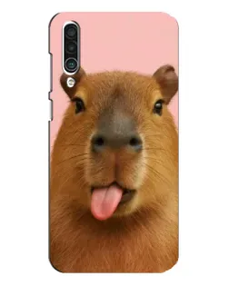 Чехол для Meizu 16xs с картинкой «Капибара с языком»