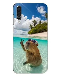 Чехол для Meizu 16xs с картинкой «Капибара на море»