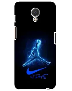 Чехол для Meizu M6s с картинкой «Jordan Neon Blue»