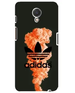 Чехол для Meizu M6s с картинкой «Оранжевый дым Adidas»