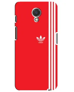 Чехол для Meizu M6s с картинкой «Красный минимализм Adidas»
