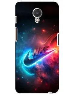 Чехол для Meizu M6s с картинкой «Огненный логотип Nike»
