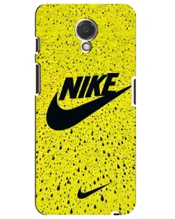 Чехол для Meizu M6s с картинкой «Желтый текстурный Nike»