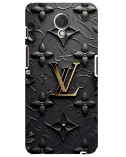 Чехол для Meizu M6s с картинкой «Кожаная текстура LV»