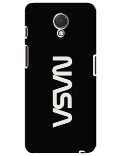 Чехол для Meizu M6s с картинкой «NASA — вертикальный логотип»