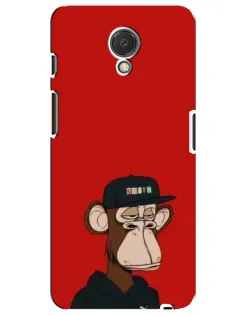 Чохол для Meizu M6s з картинкою «Bored Ape — червоний фон» Чохол для Meizu M6s з картинкою «Bored Ape — червоний фон»