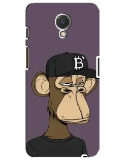 Чохол для Meizu M6s з картинкою «Bored Ape в кепці»