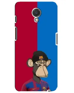 Чохол для Meizu M6s з картинкою «Bored Ape — фанат Барси»