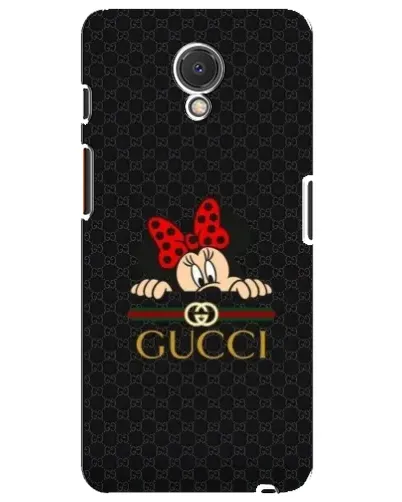 Чехол для Meizu M6s с картинкой «Минни Маус Gucci — черный»