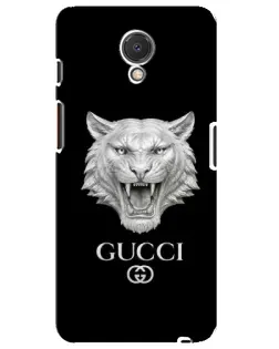 Чехол для Meizu M6s с картинкой «Gucci — серебряный лев»