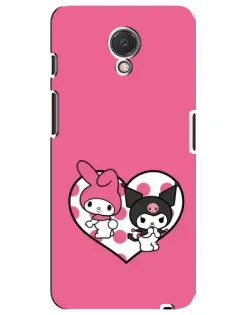 Чехол для Meizu M6s с картинкой «Kuromi и My Melody»