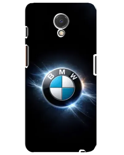 Чехол для Meizu M6s с картинкой «BMW — неоновое сияние»