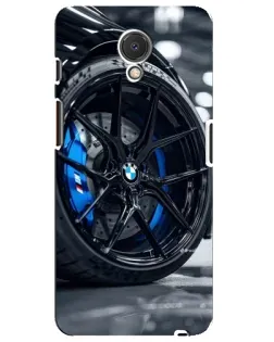 Чехол для Meizu M6s с картинкой «Колесо BMW вблизи»