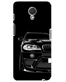 Чехол для Meizu M6s с картинкой «Темный силуэт BMW»