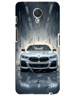 Чехол для Meizu M6s с картинкой «BMW в свете фар»