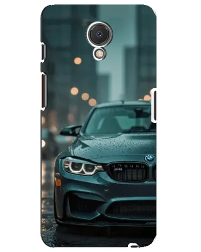 Чехол для Meizu M6s с картинкой «BMW в огнях города»