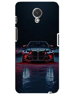 Чехол для Meizu M6s с картинкой «BMW на мокрой дороге»