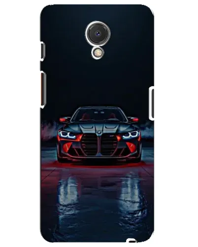 Чехол для Meizu M6s с картинкой «BMW на мокрой дороге»