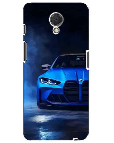 Чехол для Meizu M6s с картинкой «Голубая BMW M4»
