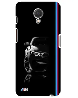 Чехол для Meizu M6s с картинкой «Силуэт BMW в темноте»
