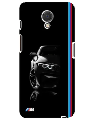 Чехол для Meizu M6s с картинкой «Силуэт BMW в темноте»