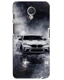 Чехол для Meizu M6s с картинкой «BMW сквозь туман»
