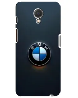 Чехол для Meizu M6s с картинкой «Логотип BMW — минимализм»