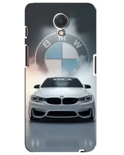 Чохол для Meizu M6s з картинкою «BMW в білому диму»