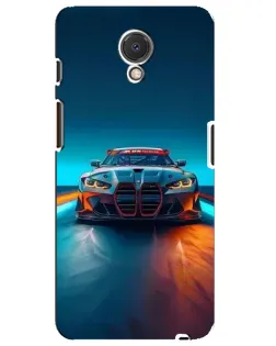 Чохол для Meizu M6s з картинкою «BMW — вогні неону»
