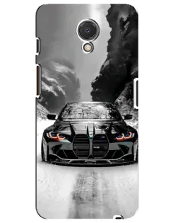 Чохол для Meizu M6s з картинкою «BMW — акварельний дрифт»