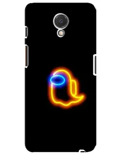 Чехол для Meizu M6s с картинкой «Among Us неоновое сияние»
