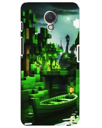 Чехол для Meizu M6s с картинкой «Minecraft лесной пейзаж»