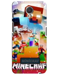 Чехол для Meizu M6s с картинкой «Minecraft герои игры»