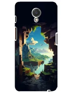 Чехол для Meizu M6s с картинкой «Вид из пещеры»