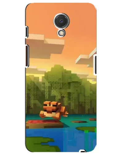 Чехол для Meizu M6s с картинкой «Майнкрафт закат солнца»