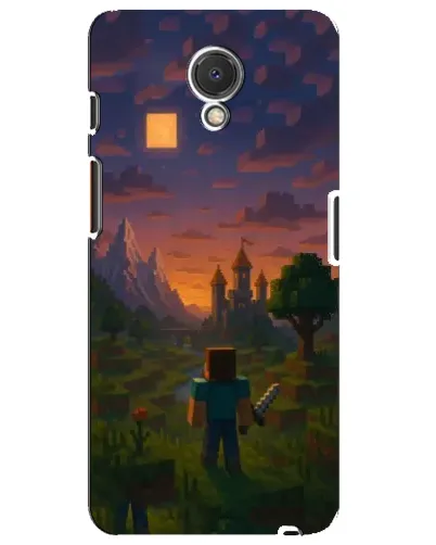 Чехол для Meizu M6s с картинкой «Стив у башни»