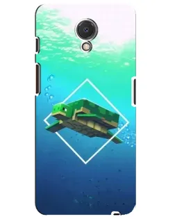 Чехол для Meizu M6s с картинкой «Черепаха Minecraft»