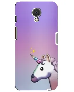 Чехол для Meizu M6s с картинкой «Единорог градиент»