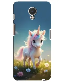 Чехол для Meizu M6s с картинкой «Единорог на поляне»