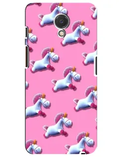 Чехол для Meizu M6s с картинкой «Единороги на розовом»