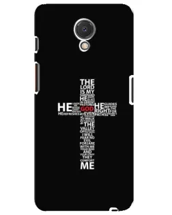 Чехол для Meizu M6s с картинкой «Текстовый крест»