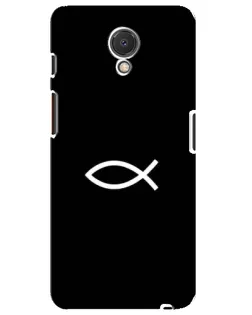 Чехол для Meizu M6s с картинкой «Символ рыбы Jesus»
