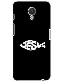 Чехол для Meizu M6s с картинкой «Рыба Jesus»