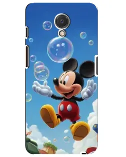 Чехол для Meizu M6s с картинкой «Mickey и мыльные пузыри»