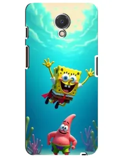 Чехол для Meizu M6s с картинкой «Спанч Боб под водой»