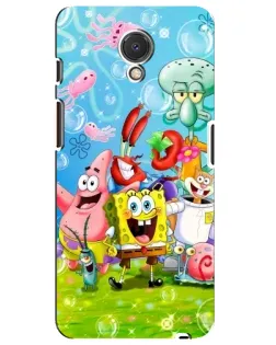 Чехол для Meizu M6s с картинкой «Губка Боб и друзья»